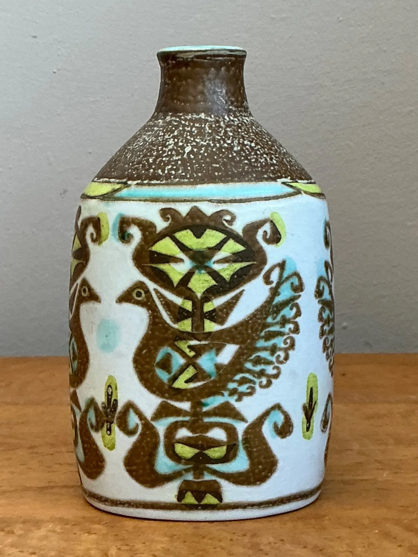 Vintage Scandinavian Folk Art Vase — additional photo 6