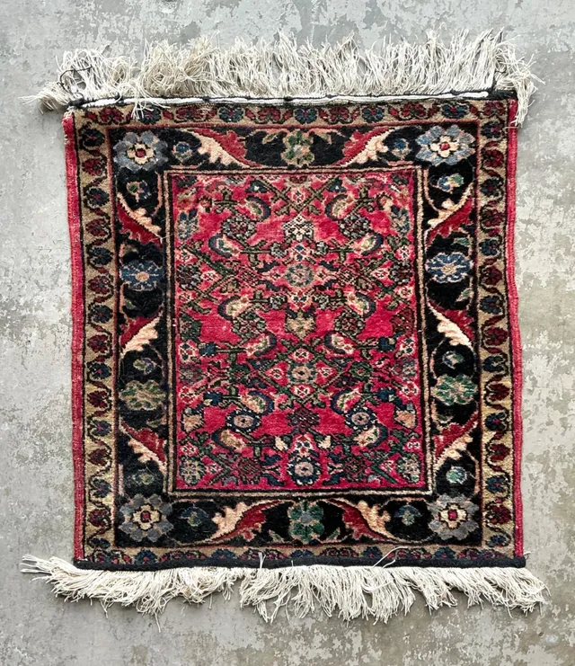 Vintage Persian Hand-Knotted Wool Rug — additional photo 7