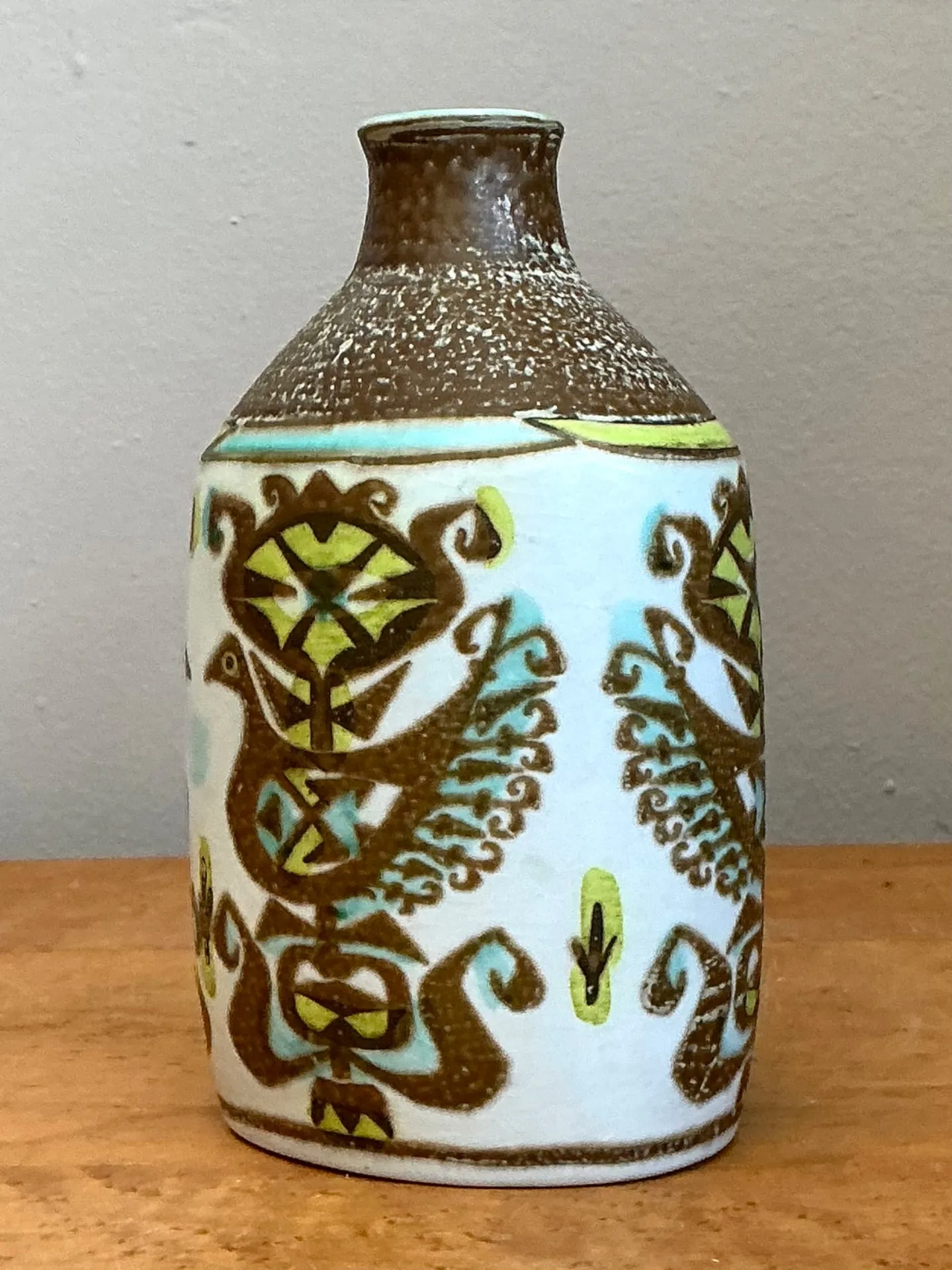 Vintage Scandinavian Folk Art Vase — additional photo 4