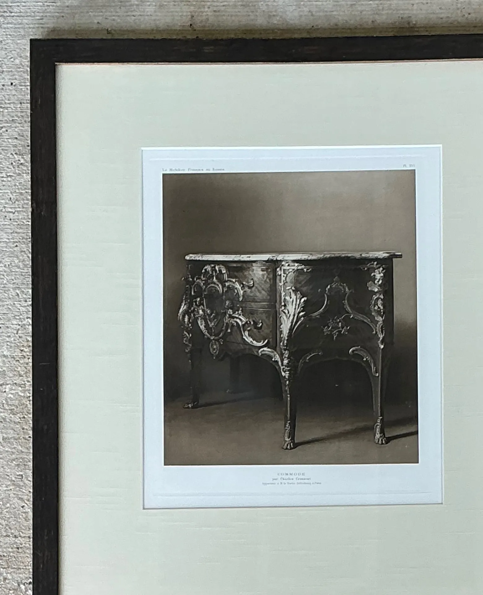 Framed Antique French Commode Print — additional photo 5