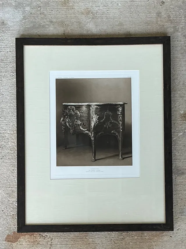 Framed Antique French Commode Print — additional photo 4
