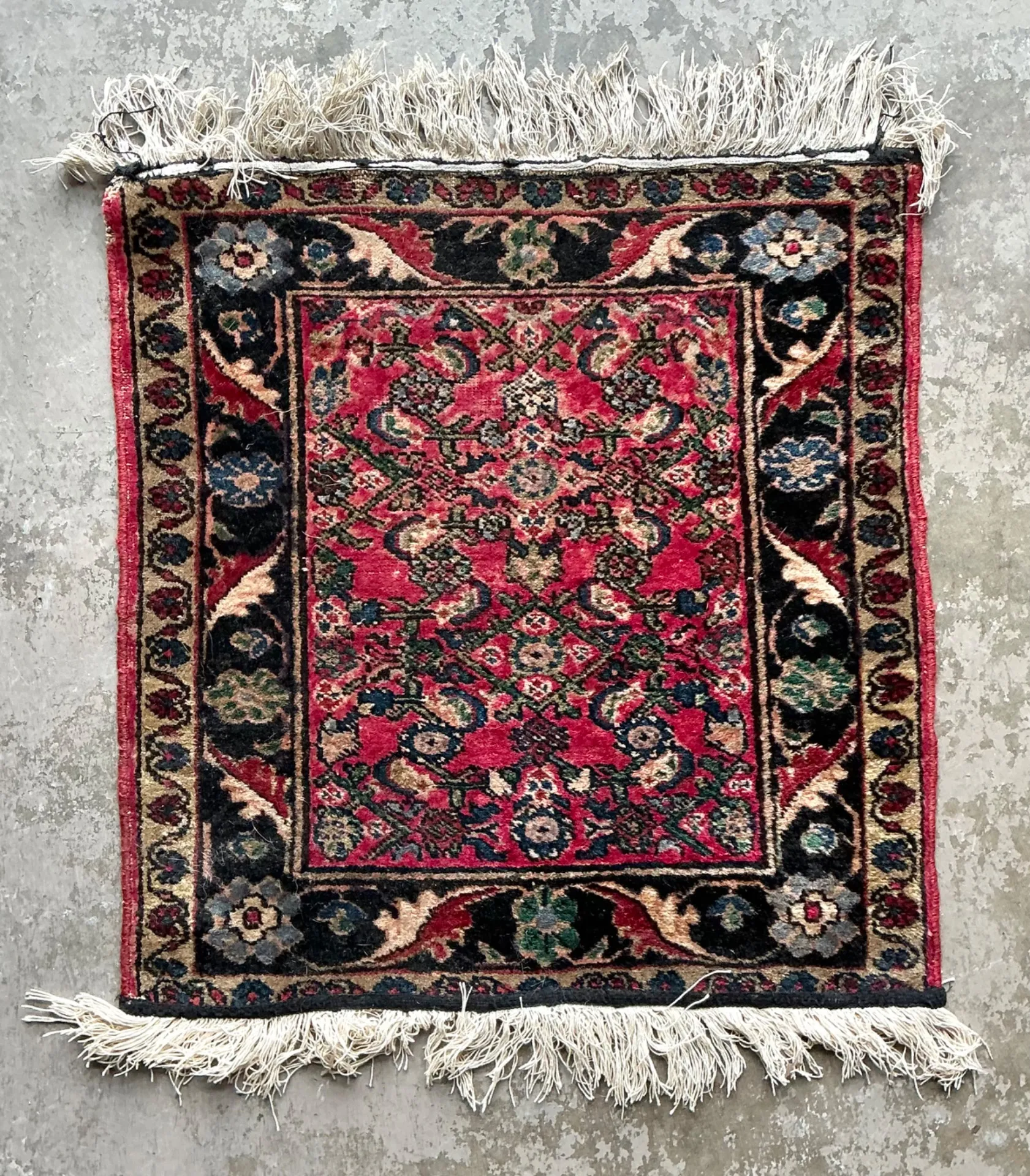 Vintage Persian Hand-Knotted Wool Rug — additional photo 1