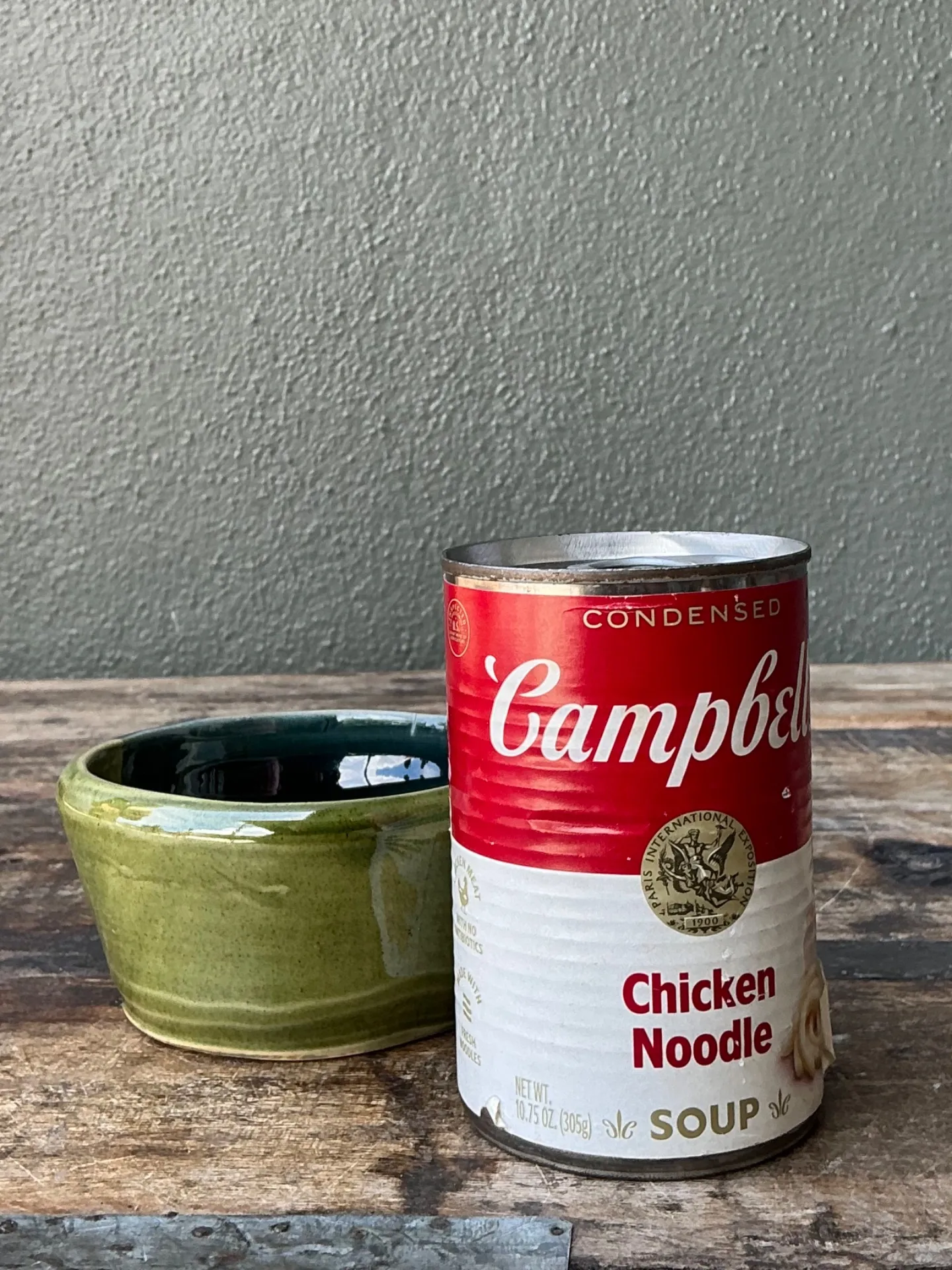 Vintage Handcrafted Green Studio Bowl — additional photo 2
