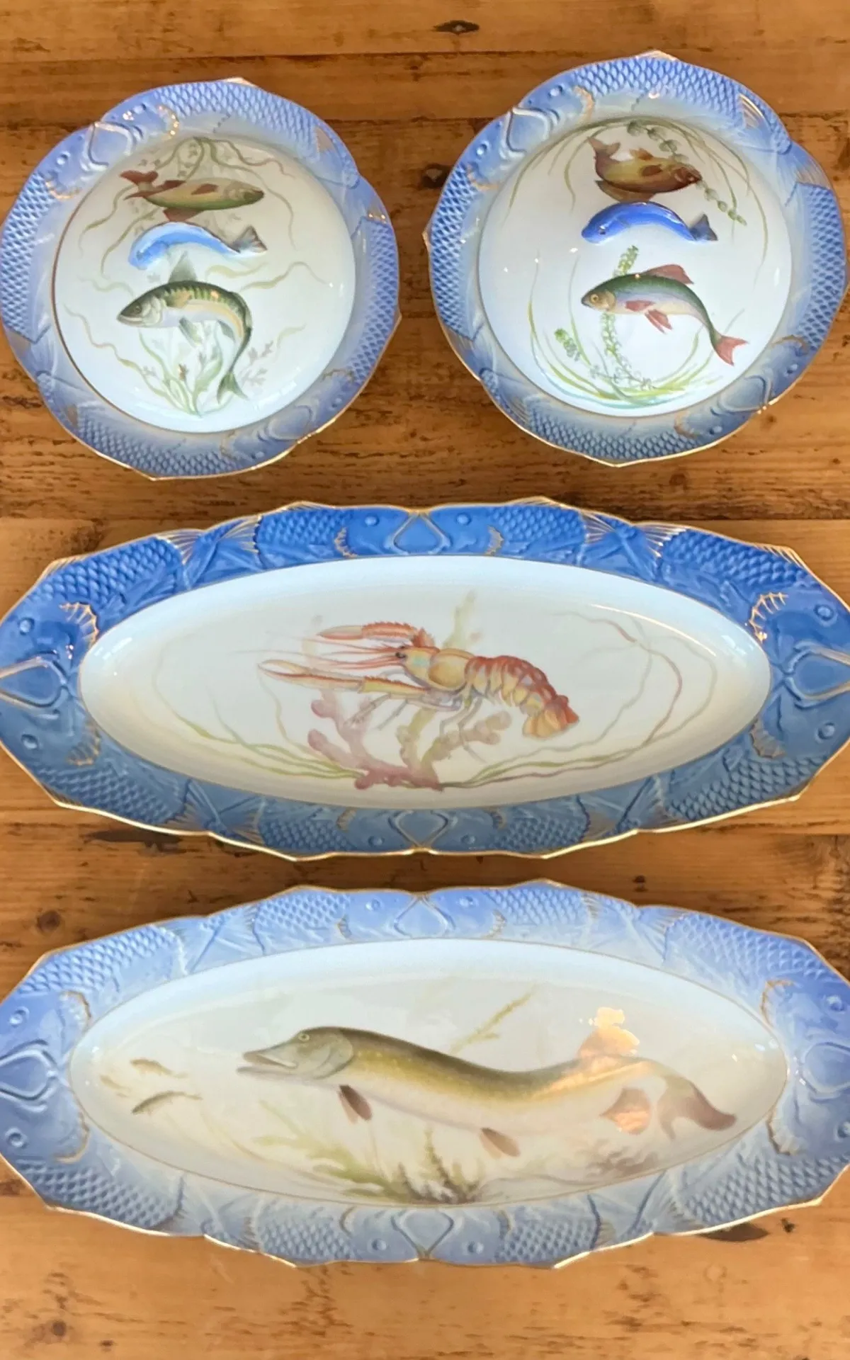 Vintage Royal Copenhagen Ichthyological Porcelain Serving Pieces - Set Of 4 — additional photo 7