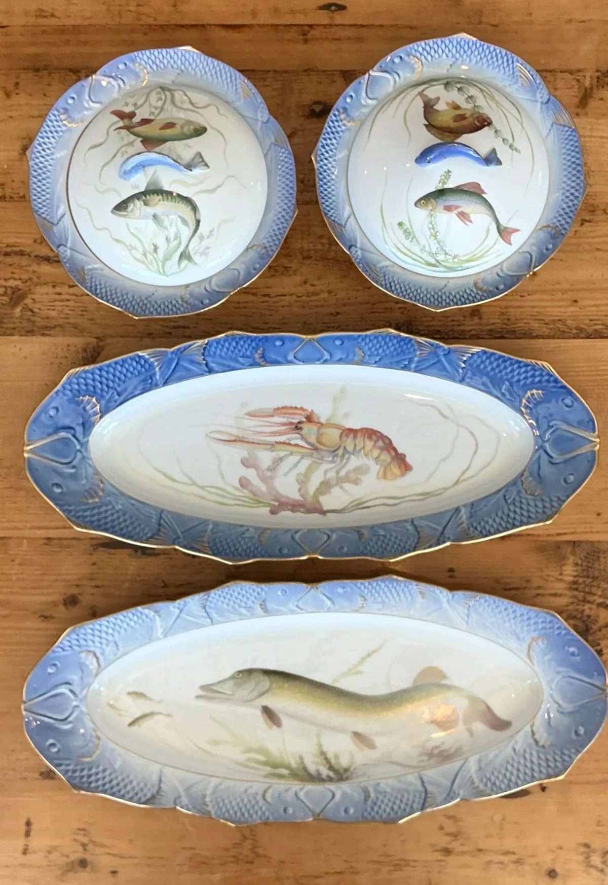 Vintage Royal Copenhagen Ichthyological Porcelain Serving Pieces - Set Of 4 — additional photo 2