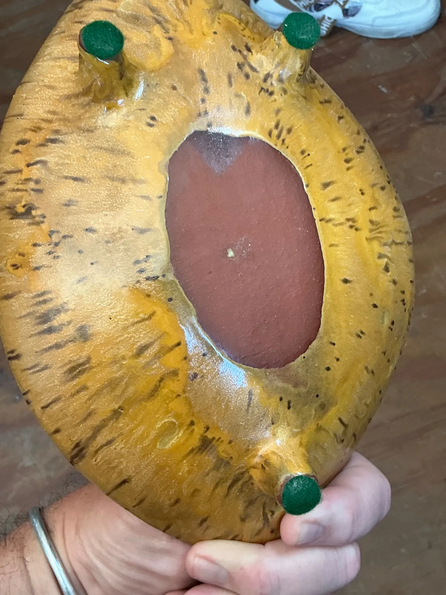 Vintage Tripod Ceramic Bowl — additional photo 6