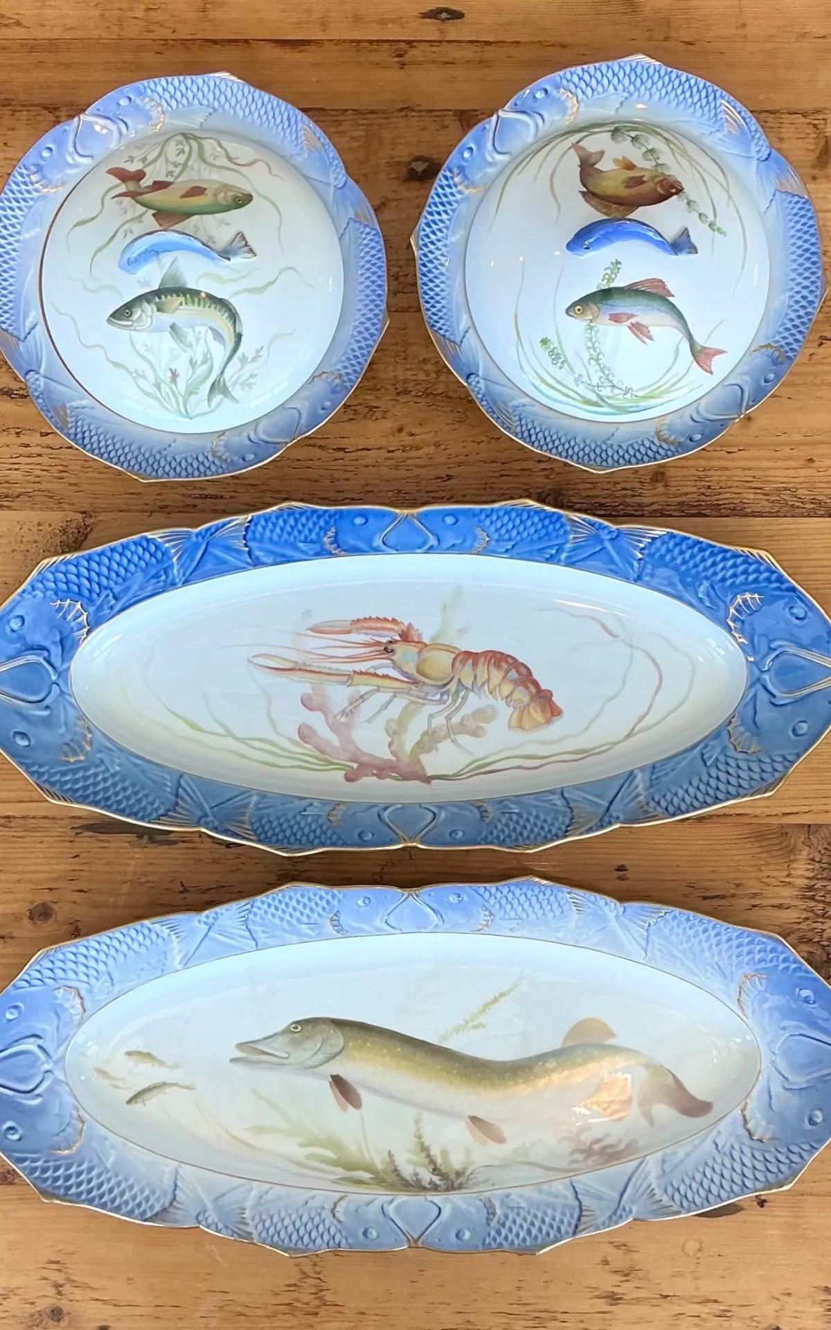 Vintage Royal Copenhagen Ichthyological Porcelain Serving Pieces - Set Of 4 — additional photo 3