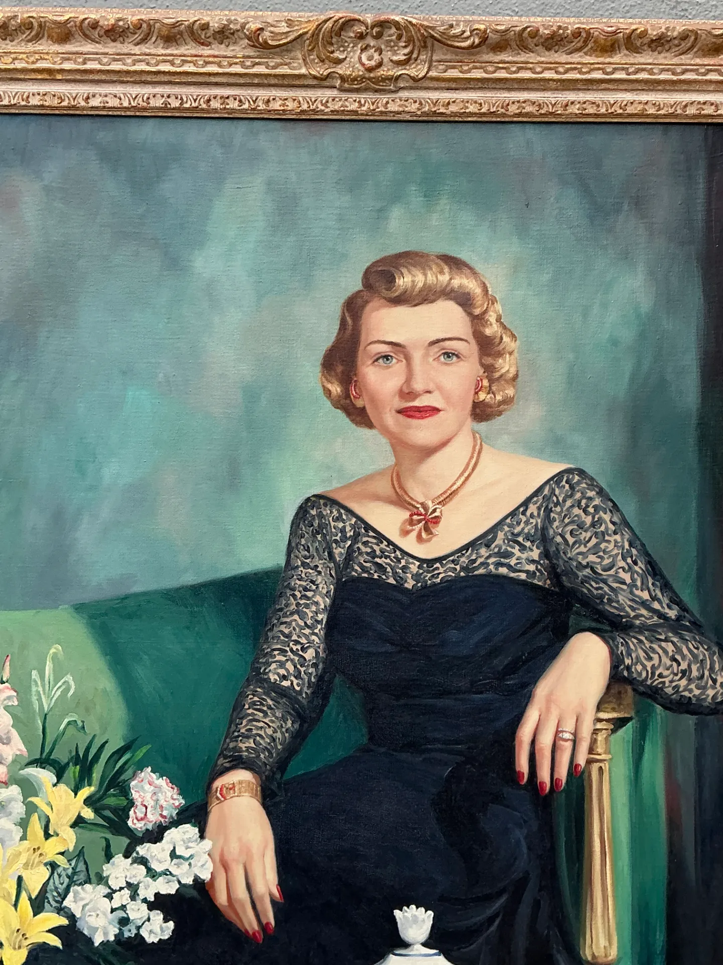Vintage Portrait Painting on Canvas — additional photo 8