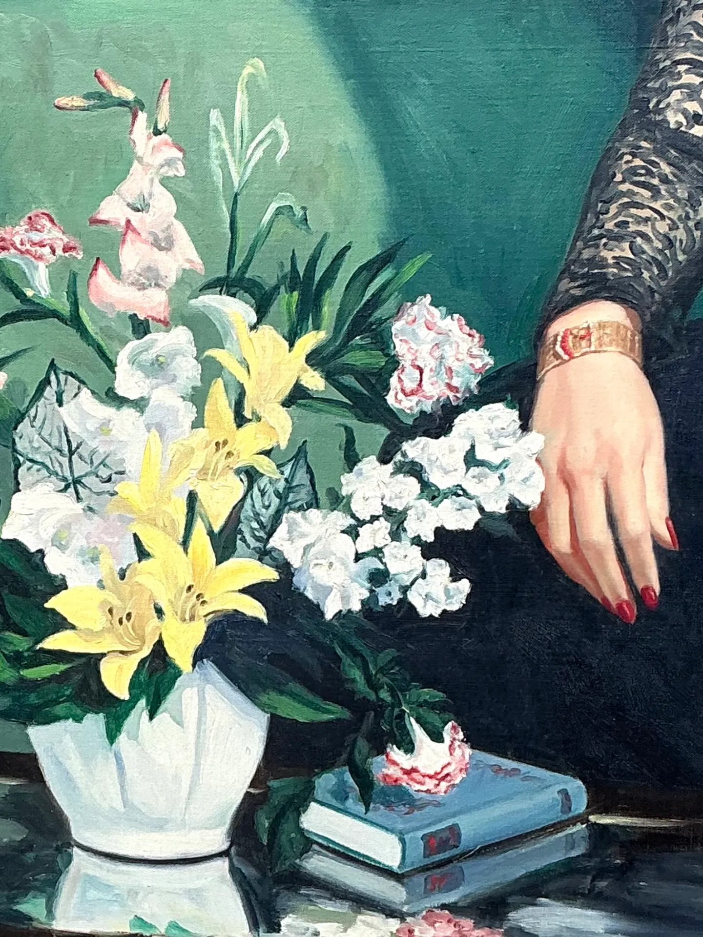 Vintage Portrait Painting on Canvas — additional photo 4