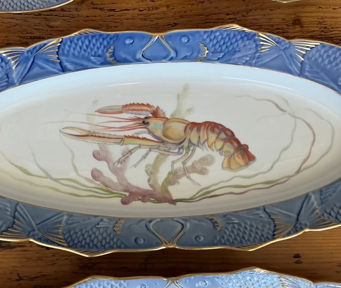 Vintage Royal Copenhagen Ichthyological Porcelain Serving Pieces - Set Of 4 — additional photo 6