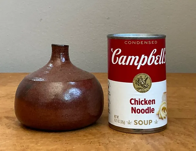 Vintage Brown Studio Pottery Vase — additional photo 1