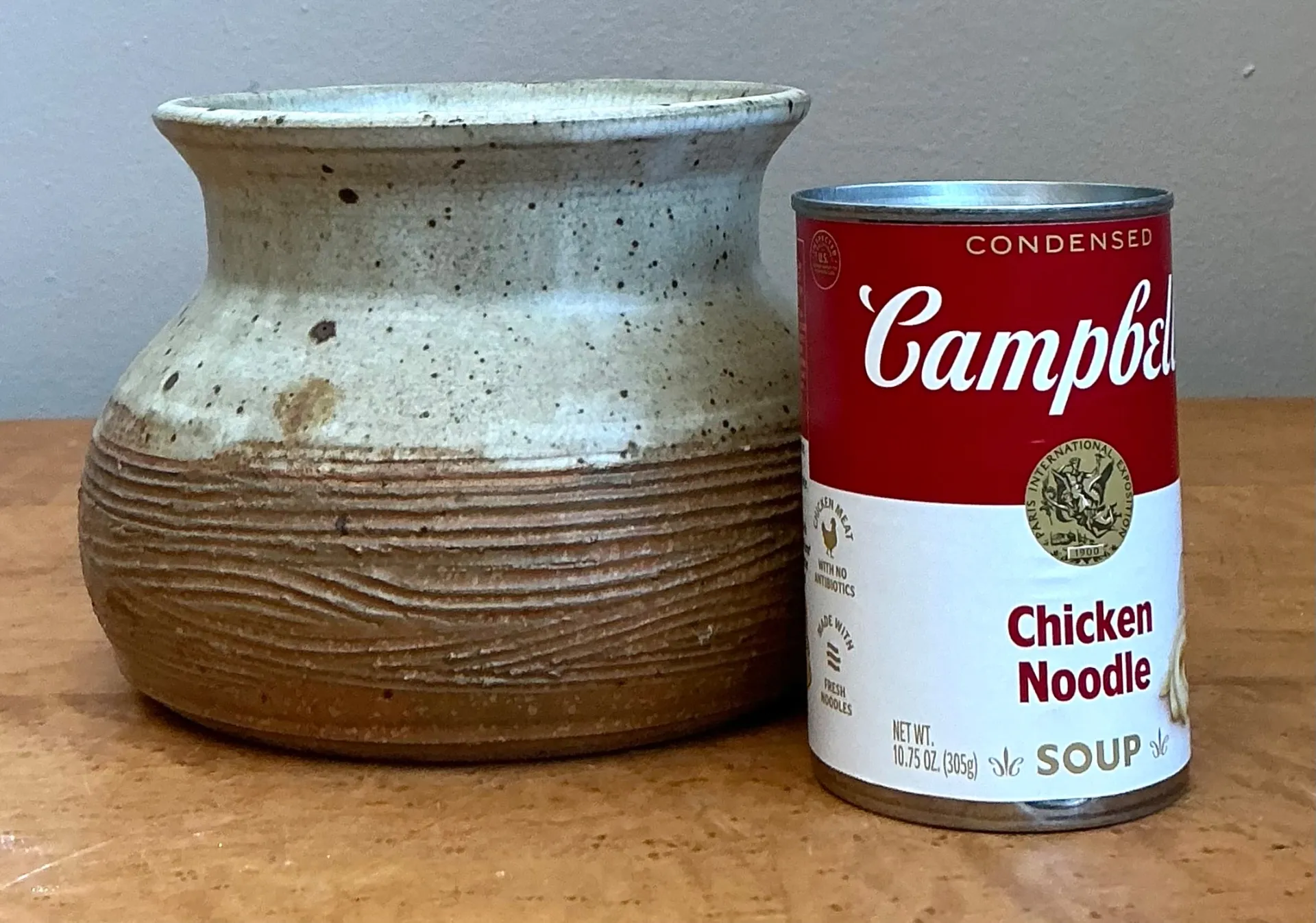Vintage Textured Studio Pottery Vase — additional photo 2