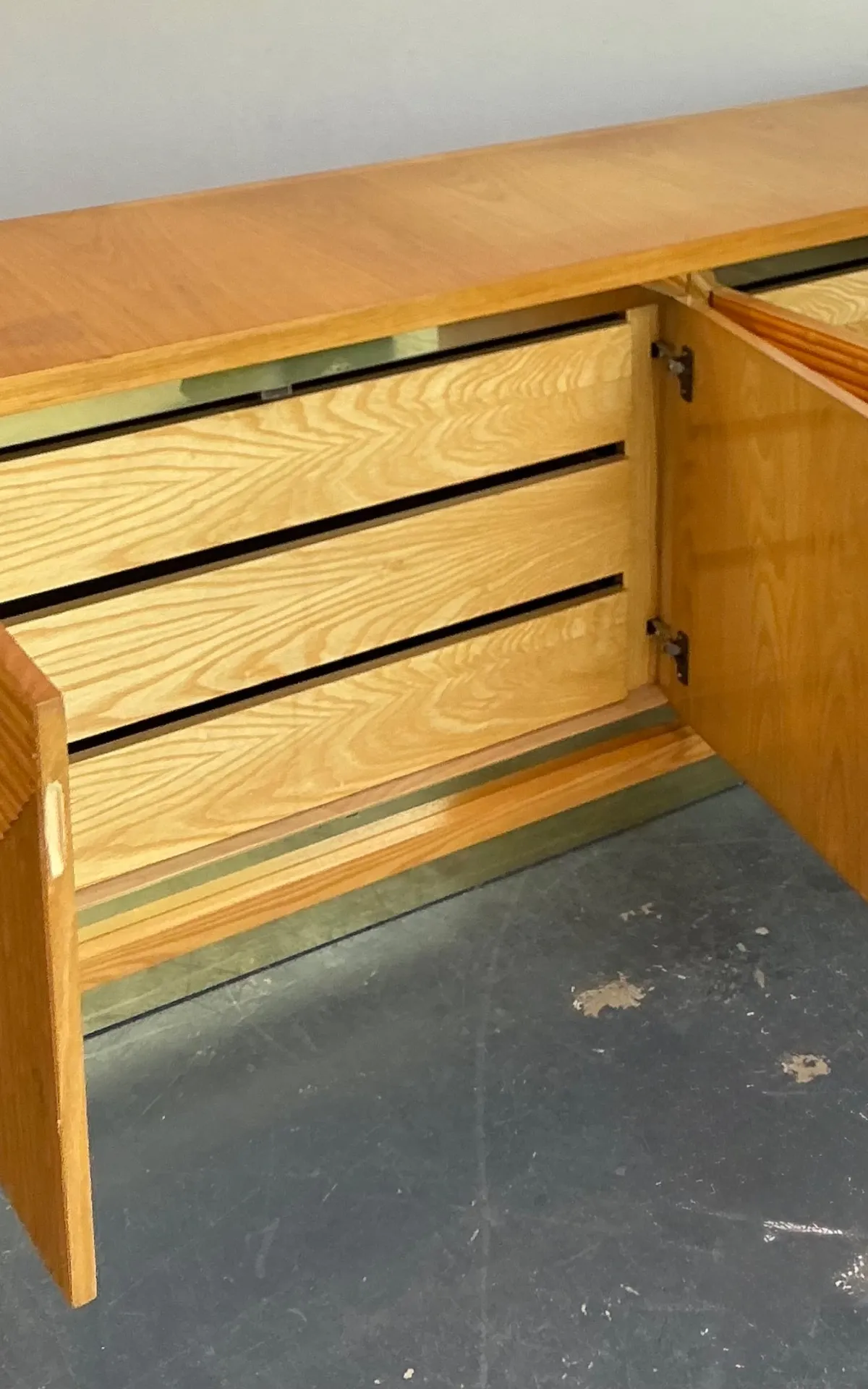 Vintage Geometric Bamboo Credenza — additional photo 7