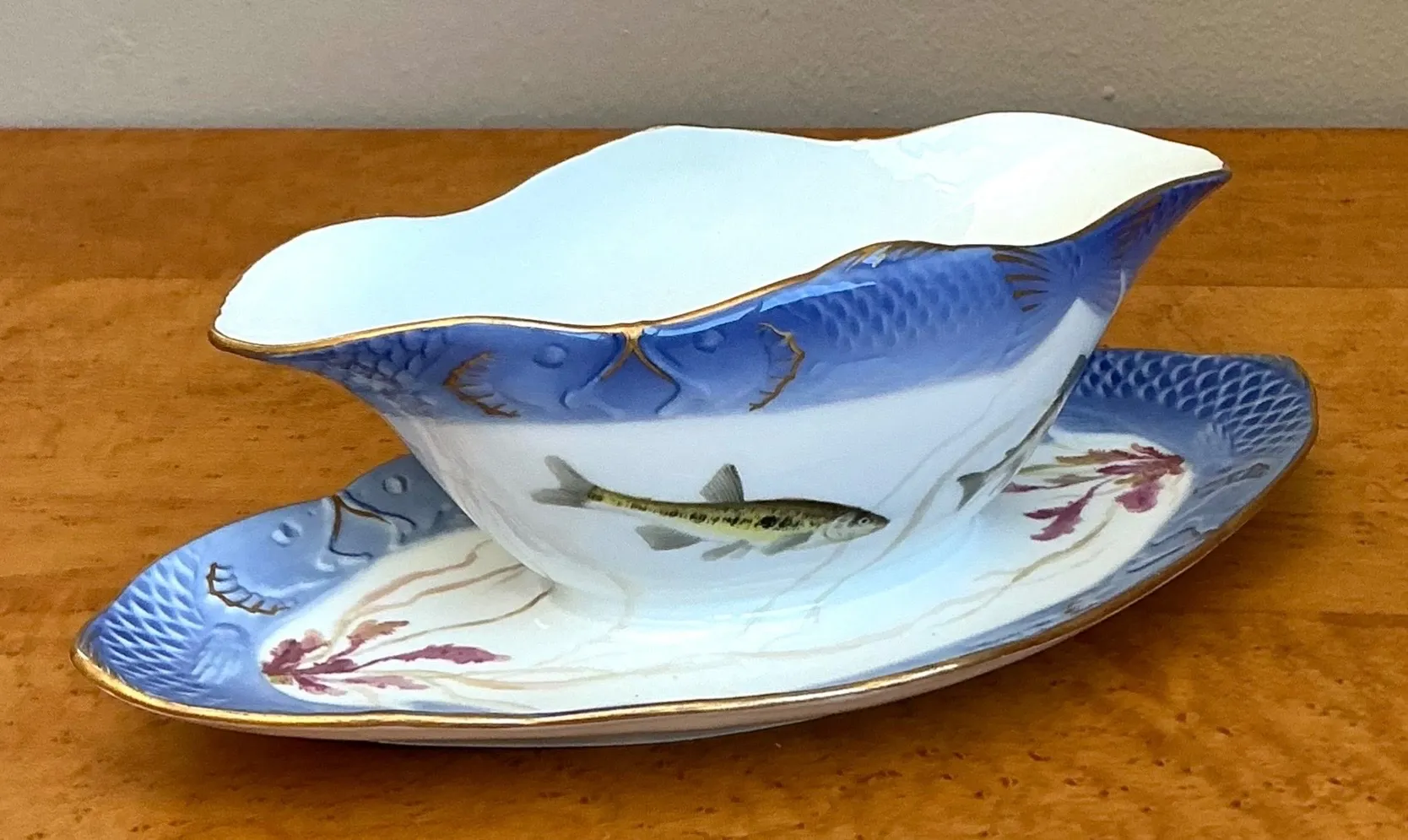 Vintage Royal Copenhagen Ichthyological Porcelain Gravy Bowl — additional photo 5