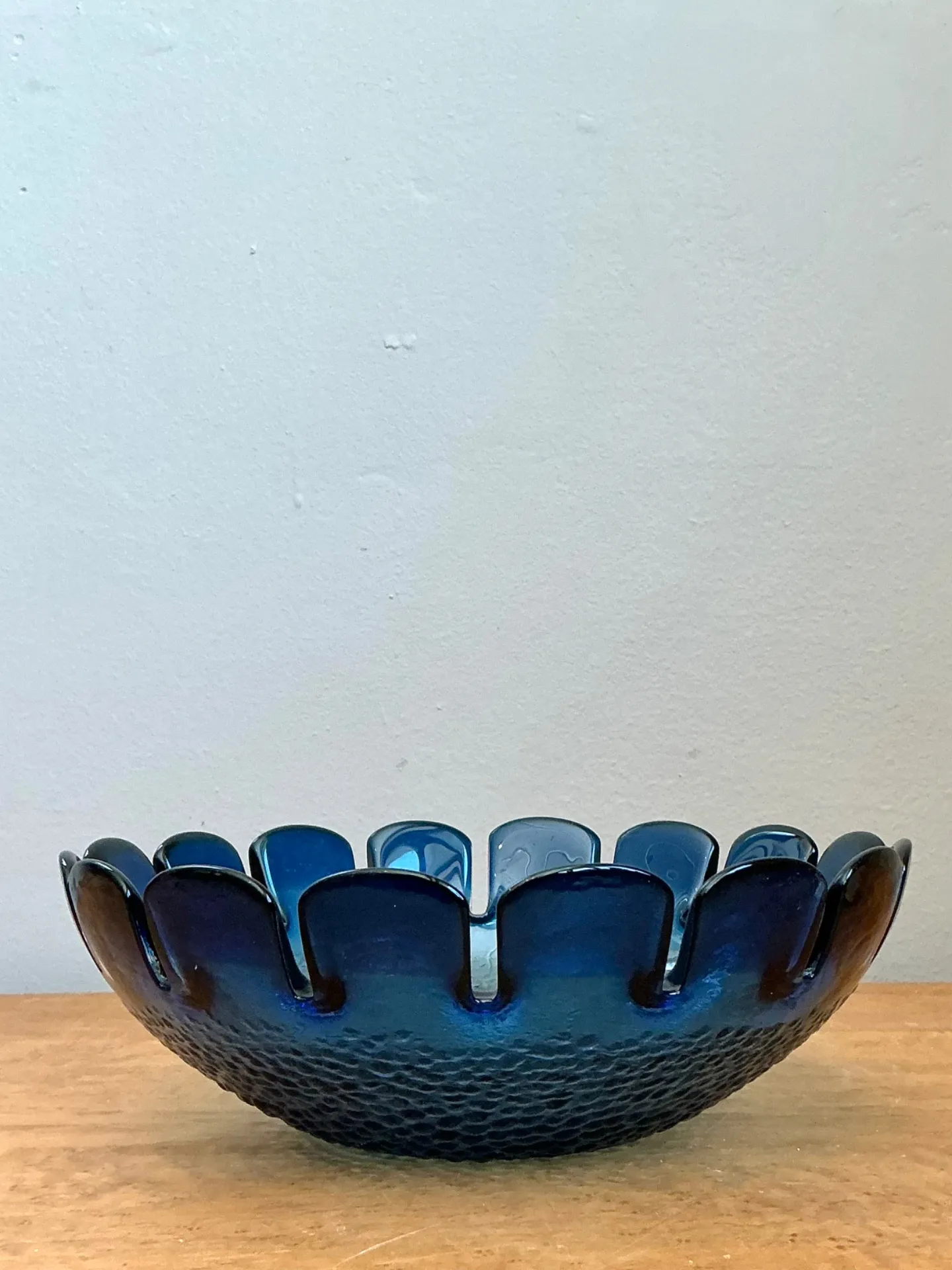 Vintage Swedish Scalloped Glass Bowl — additional photo 8