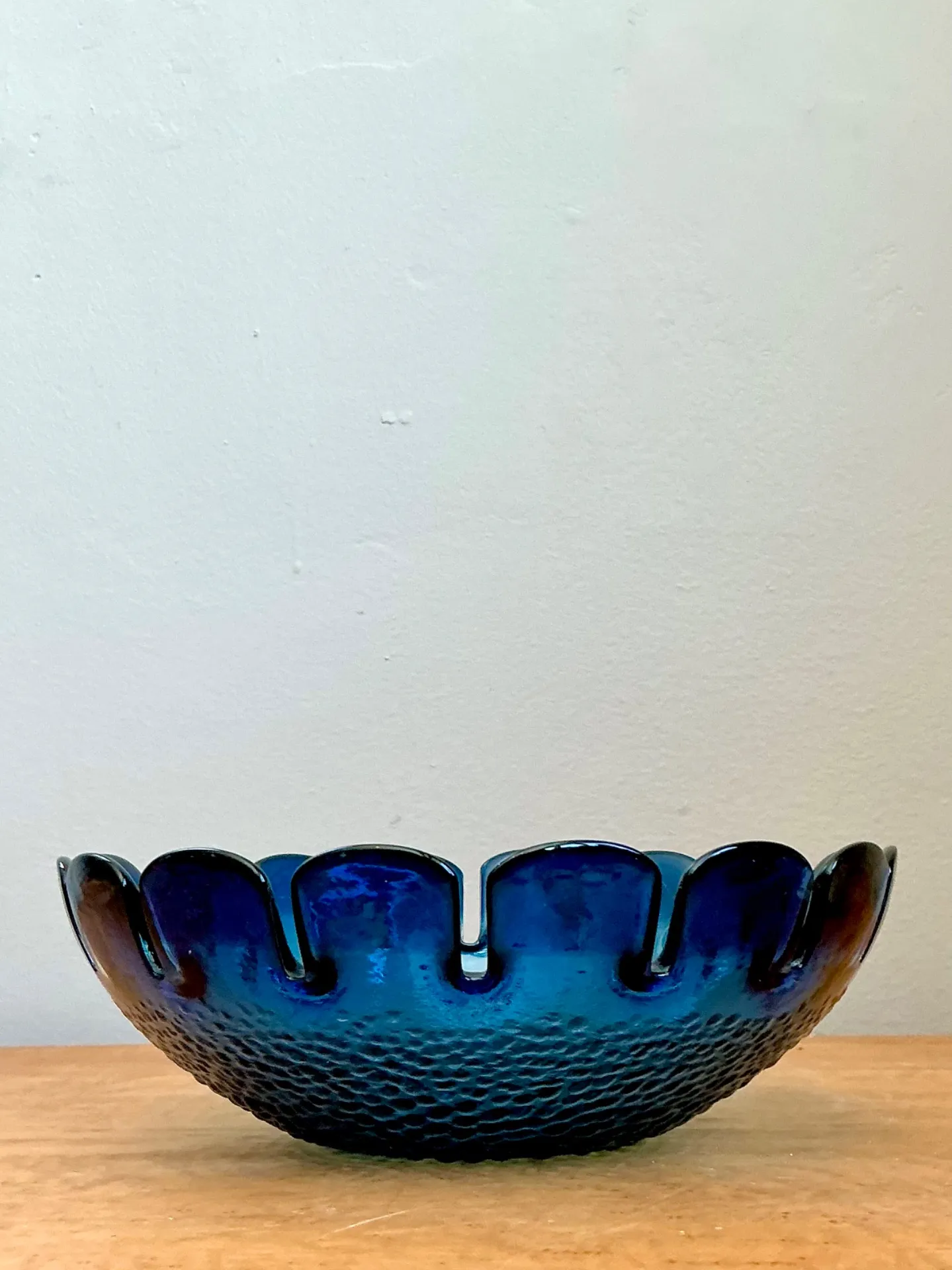 Vintage Swedish Scalloped Glass Bowl — additional photo 6