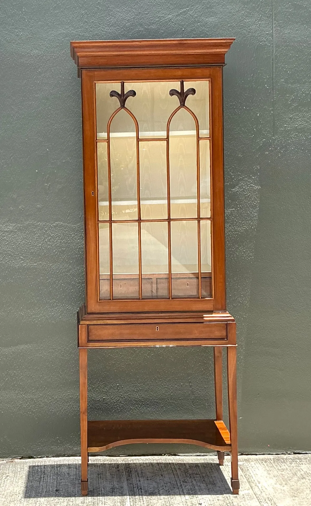 Vintage Mahogany Glass Display Cabinet — additional photo 7
