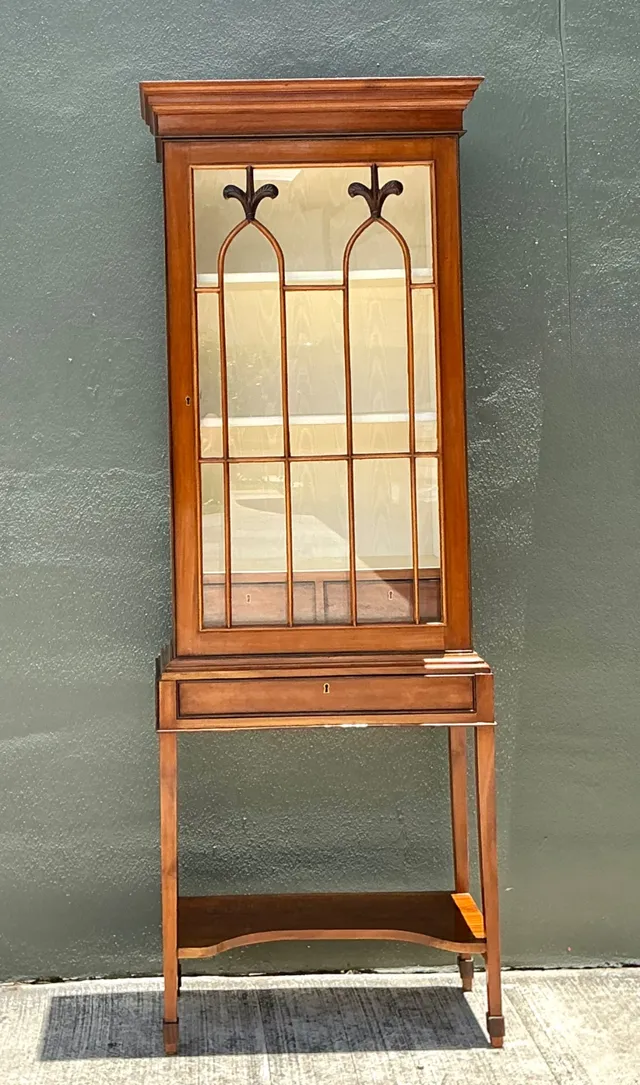 Vintage Mahogany Glass Display Cabinet — additional photo 2