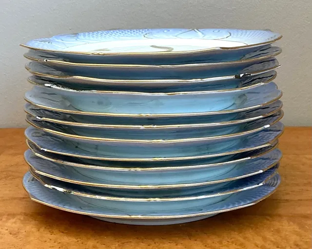Vintage Royal Copenhagen Ichthyological Porcelain Plates - Set of 12 — additional photo 4