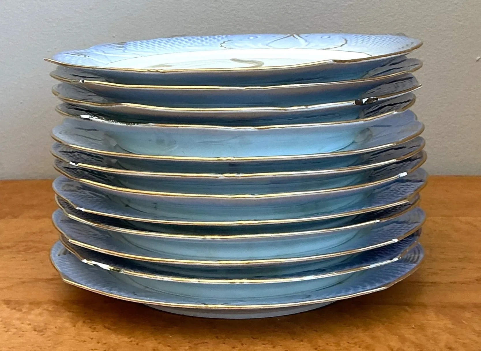 Vintage Royal Copenhagen Ichthyological Porcelain Plates - Set of 12 — additional photo 2