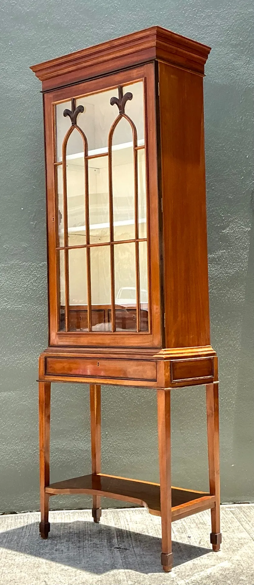 Vintage Mahogany Glass Display Cabinet — additional photo 4