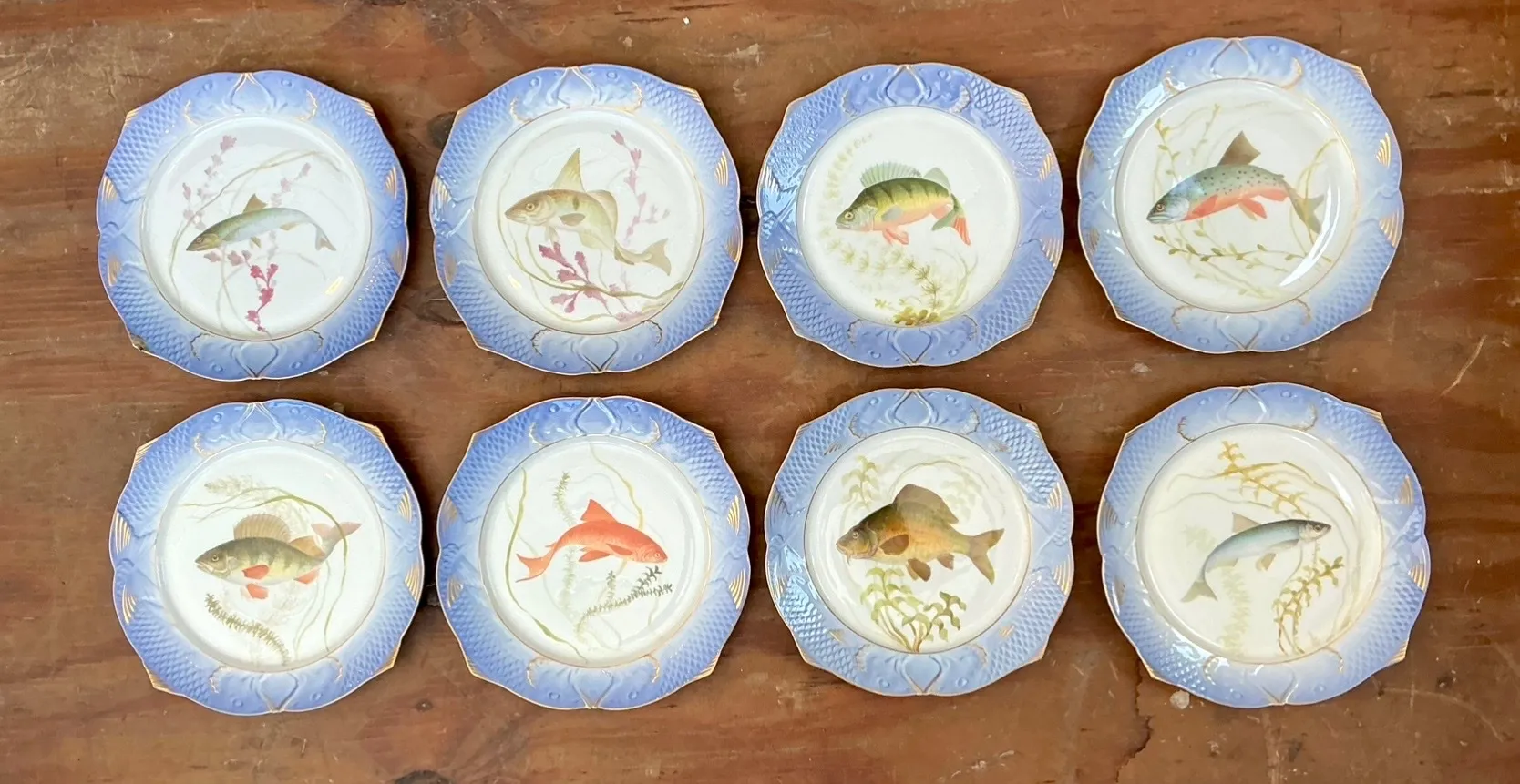Vintage Royal Copenhagen Ichthyological Porcelain Plates - Set of 12 — additional photo 5