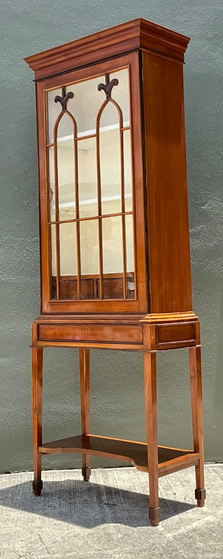 Vintage Mahogany Glass Display Cabinet — additional photo 5