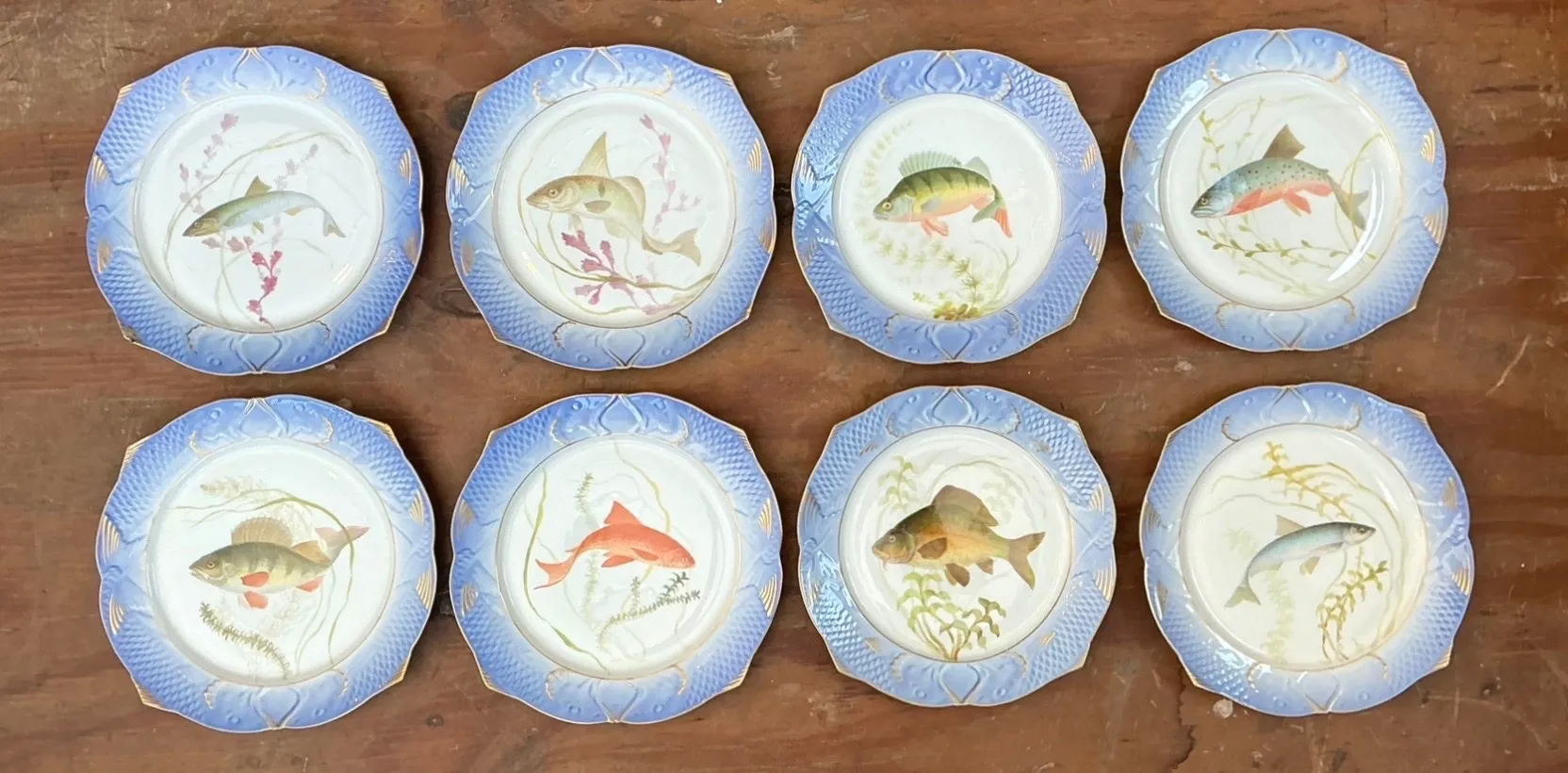 Vintage Royal Copenhagen Ichthyological Porcelain Plates - Set of 12 — additional photo 1