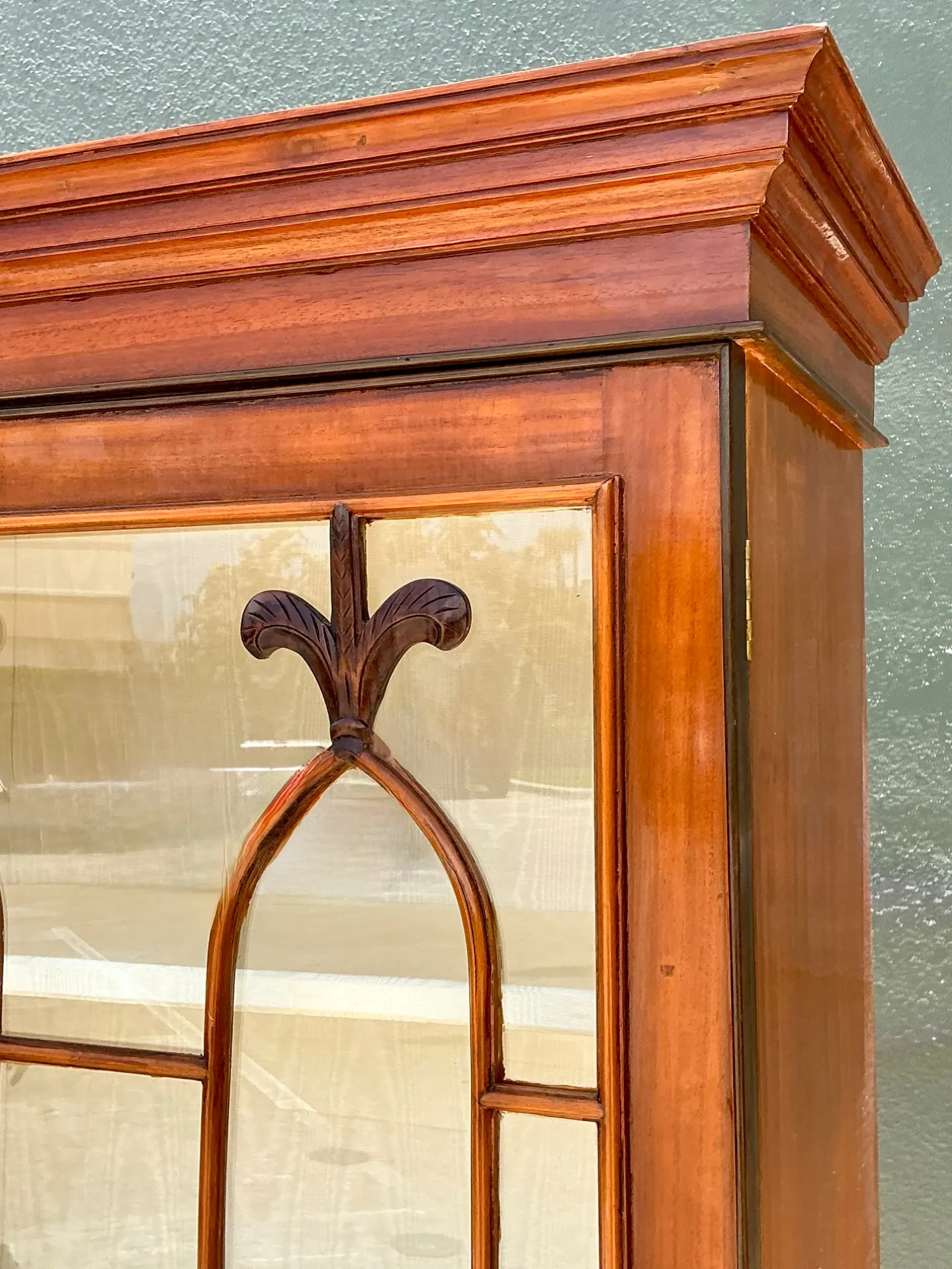 Vintage Mahogany Glass Display Cabinet — additional photo 1