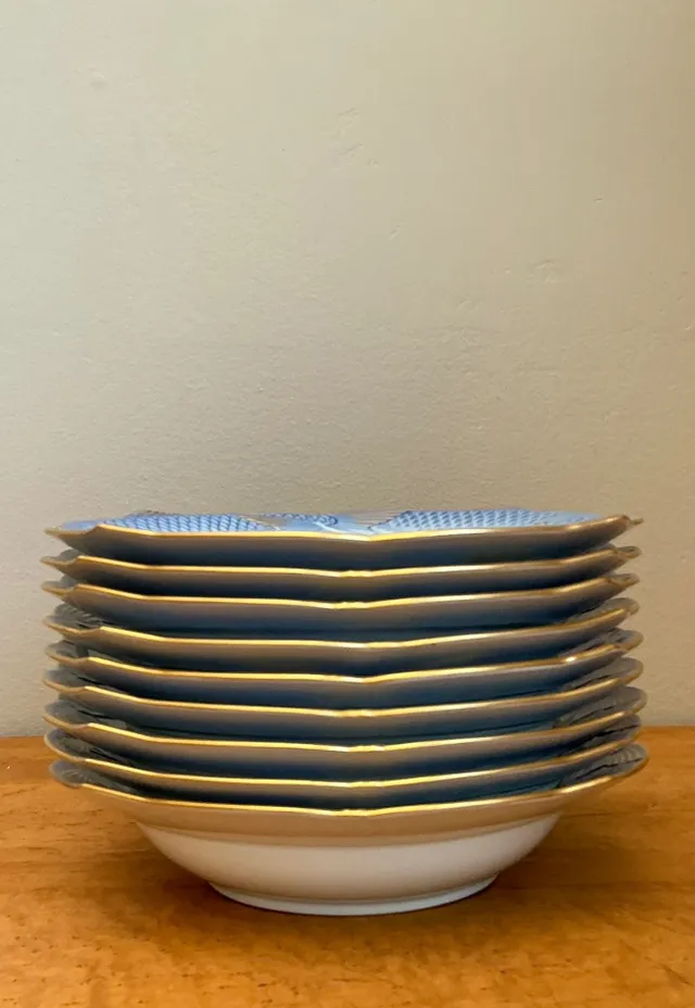 Vintage Royal Copenhagen Ichthyological Porcelain Fish Bowl - Set Of 8; — additional photo 8