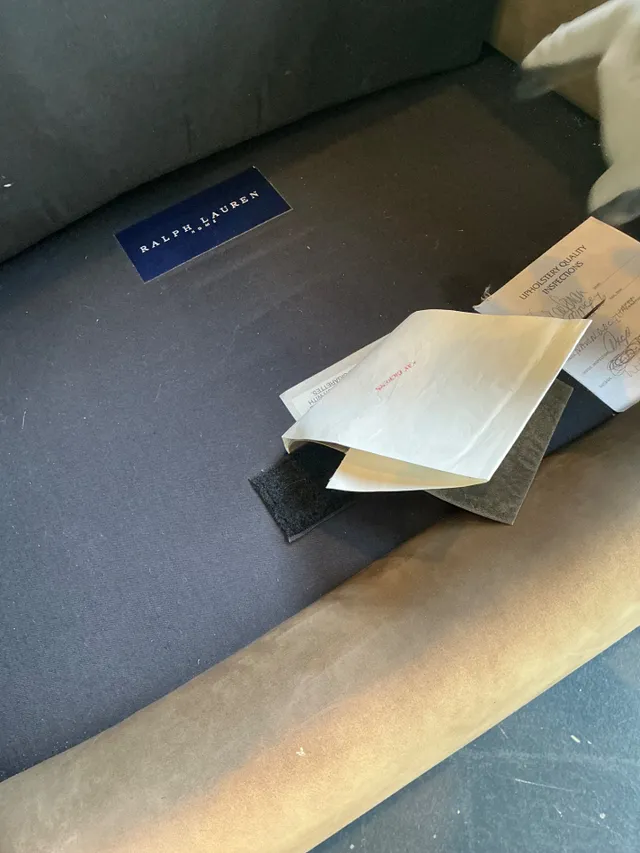 Vintage Ralph Lauren “Grant” Suede Club Chair — additional photo 2