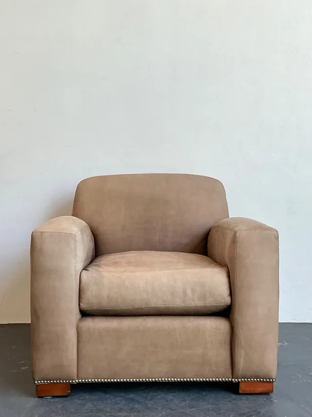 Vintage Ralph Lauren “Grant” Suede Club Chair — additional photo 6