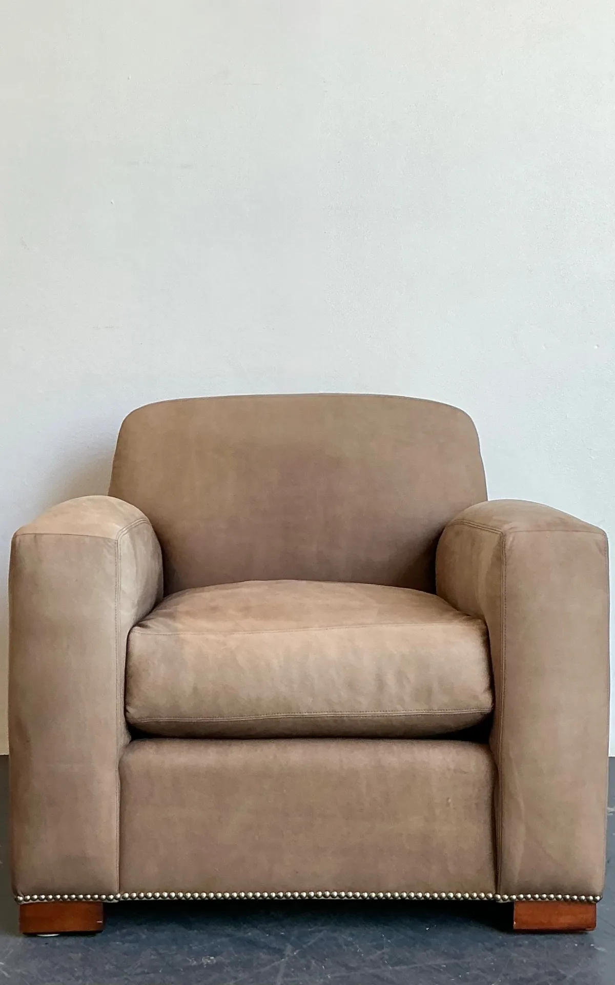 Vintage Ralph Lauren “Grant” Suede Club Chair — additional photo 4
