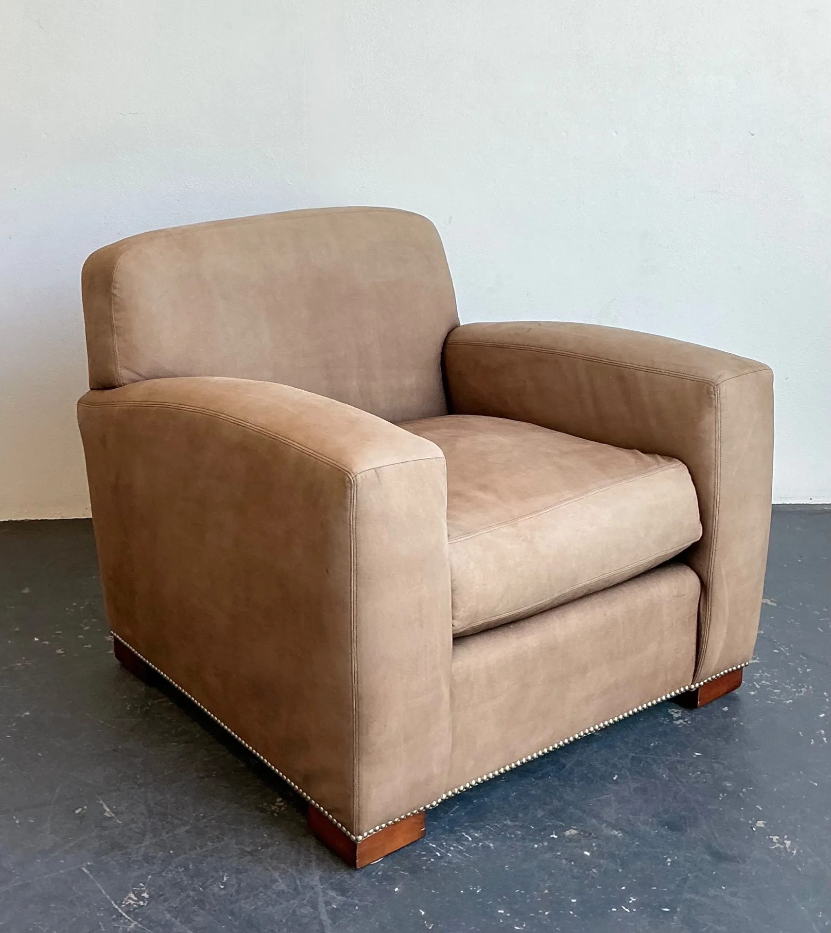 Vintage Ralph Lauren “Grant” Suede Club Chair — additional photo 5