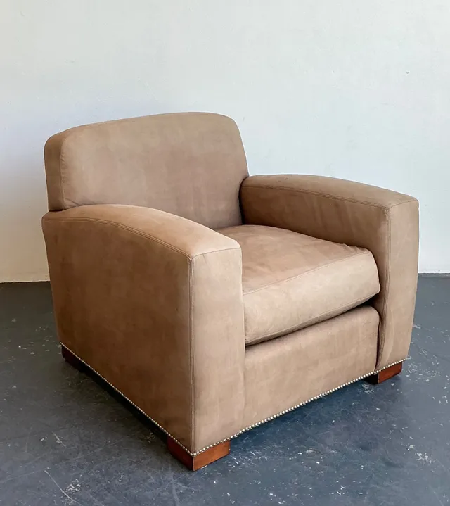 Vintage Ralph Lauren “Grant” Suede Club Chair — additional photo 5