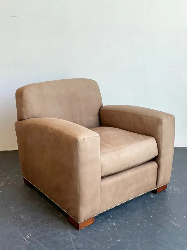 Vintage Ralph Lauren “Grant” Suede Club Chair — additional photo 3
