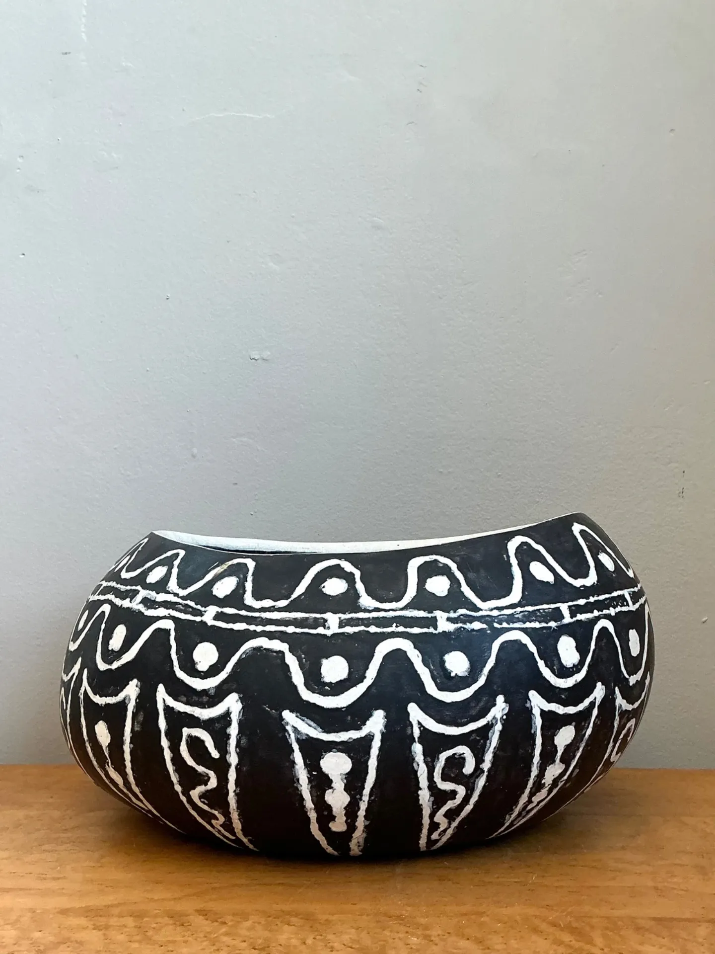 Vintage Hand Painted Ceramic Bowl — additional photo 7