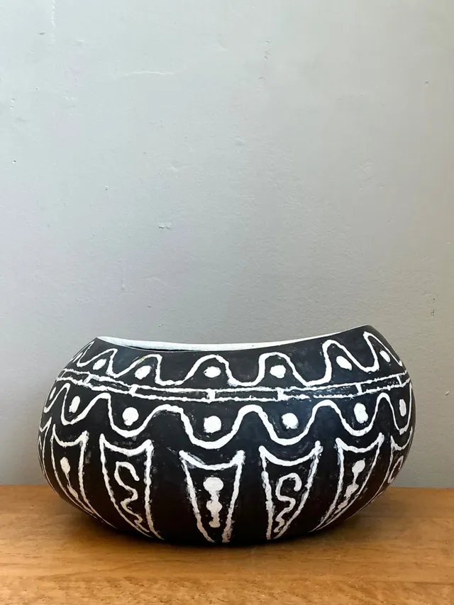 Vintage Hand Painted Ceramic Bowl — additional photo 7
