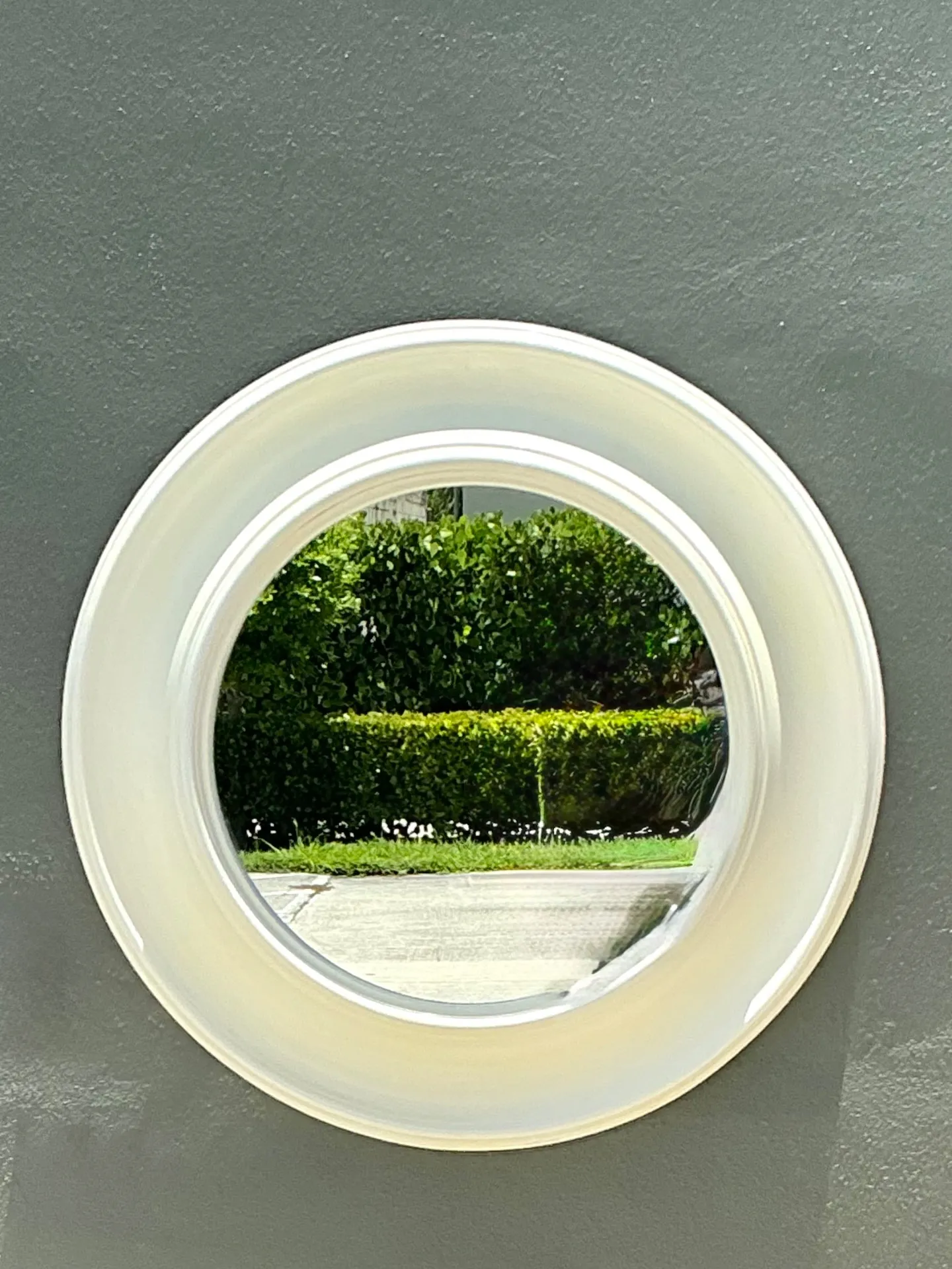 Vintage Round White Wall Mirror — additional photo 4
