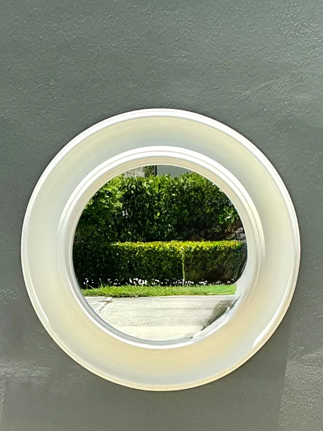 Vintage Round White Wall Mirror — additional photo 4