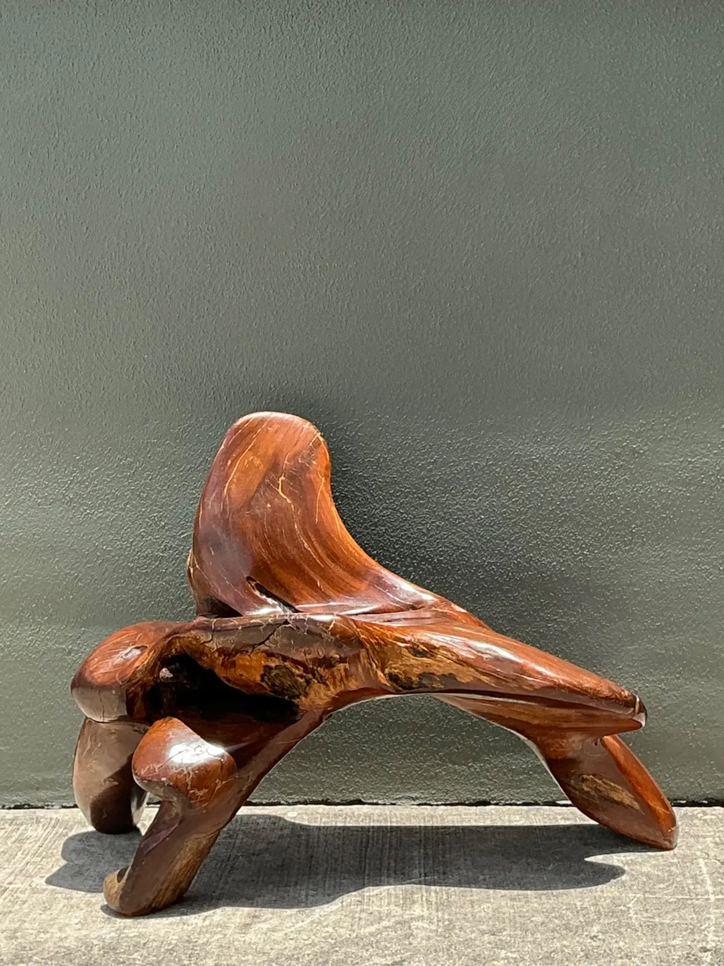 Vintage Organic Form Wood Accent Chair — additional photo 4