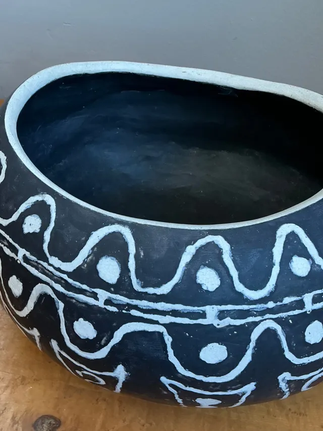 Vintage Hand Painted Ceramic Bowl — additional photo 5