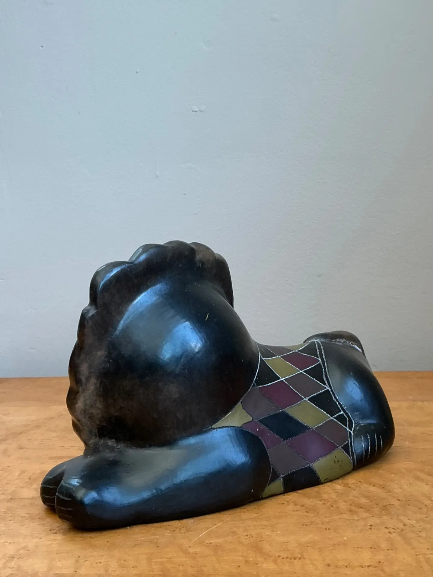 Vintage Handcrafted Ceramic Lion Sculpture — additional photo 7