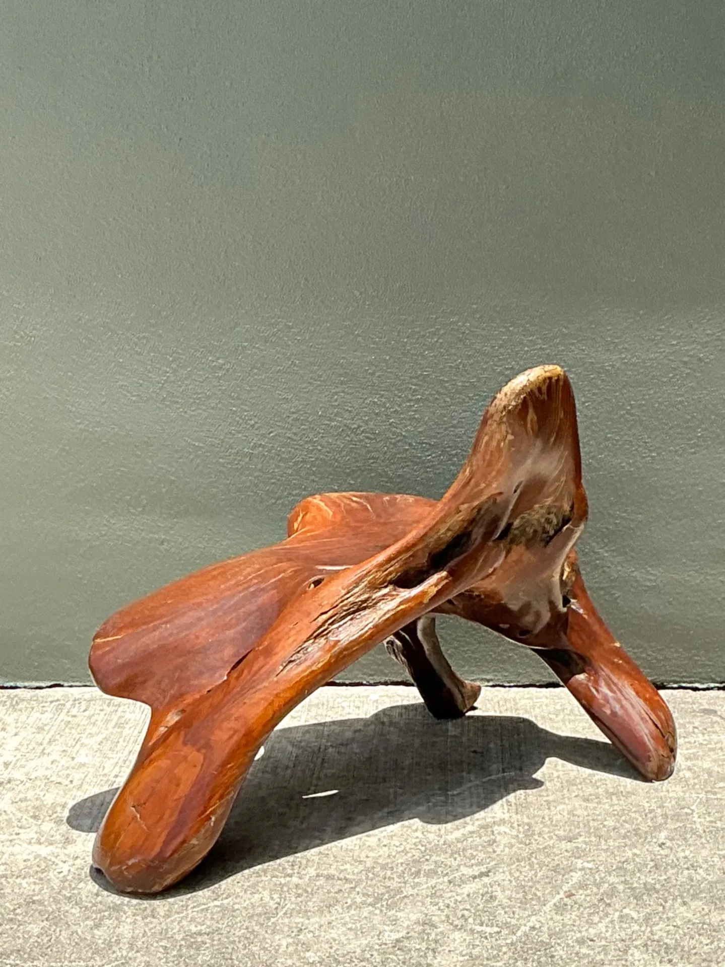 Vintage Organic Form Wood Accent Chair — additional photo 8