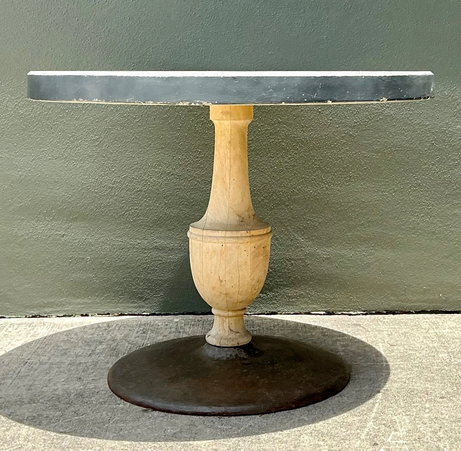 Vintage Boho Patinated Cafe Table — additional photo 4