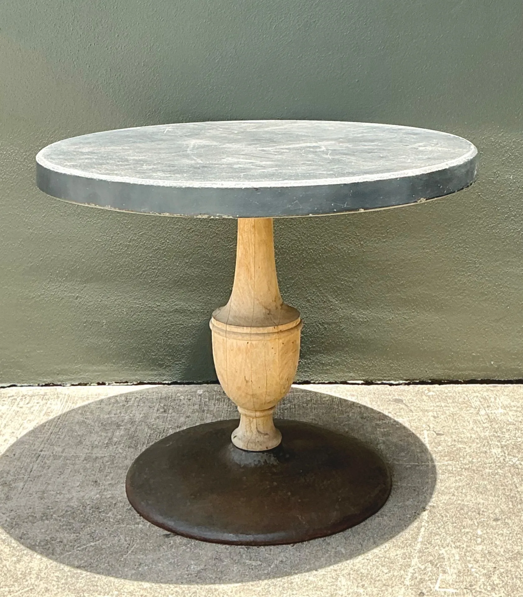 Vintage Boho Patinated Cafe Table — additional photo 2