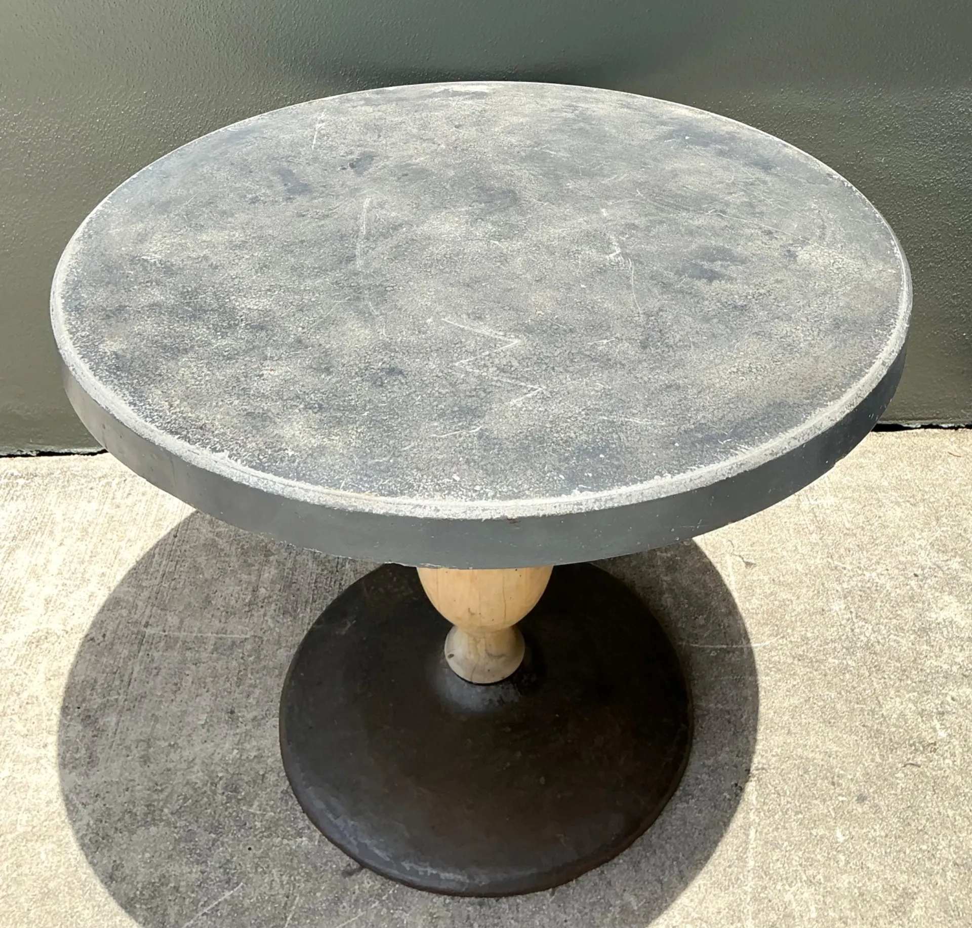 Vintage Boho Patinated Cafe Table — additional photo 3