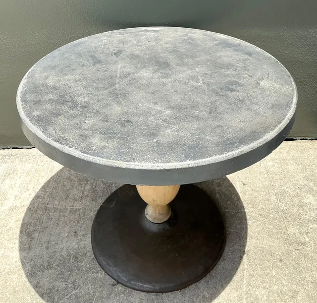 Vintage Boho Patinated Cafe Table — additional photo 3