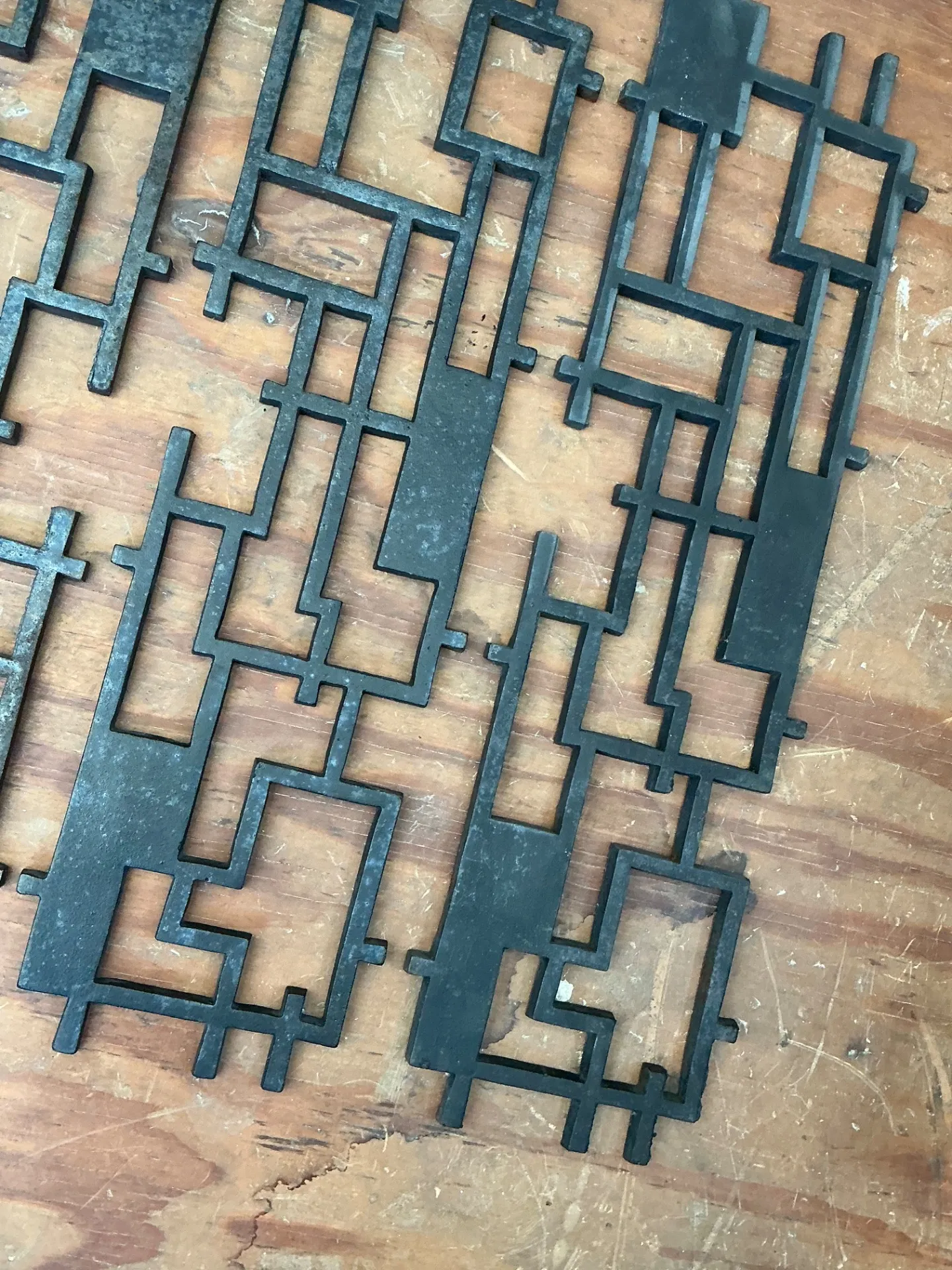 Vintage Abstract Metal Wall Sculpture — additional photo 7