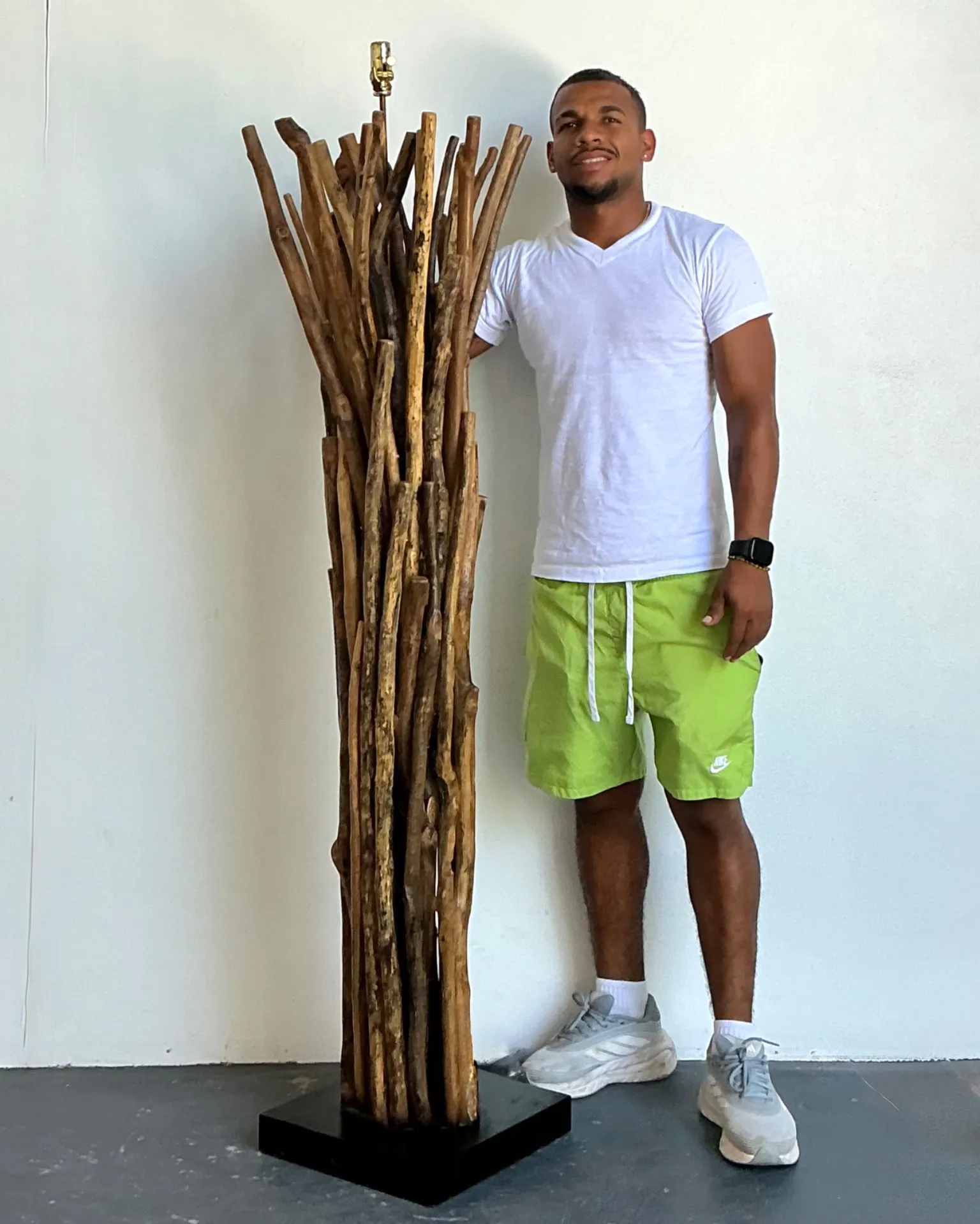 Vintage Palecek Natural Branch Floor Lamp — additional photo 1
